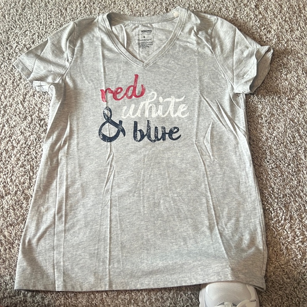 Size S Red White & Blue Tee